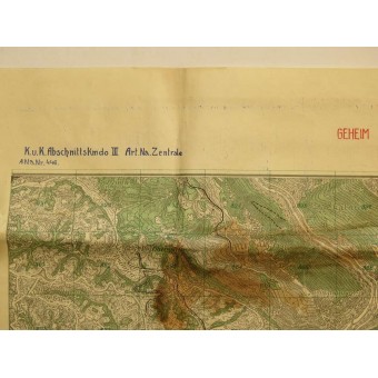 Carte Panovec avec HQ K.u.K. Espenlaub militaria